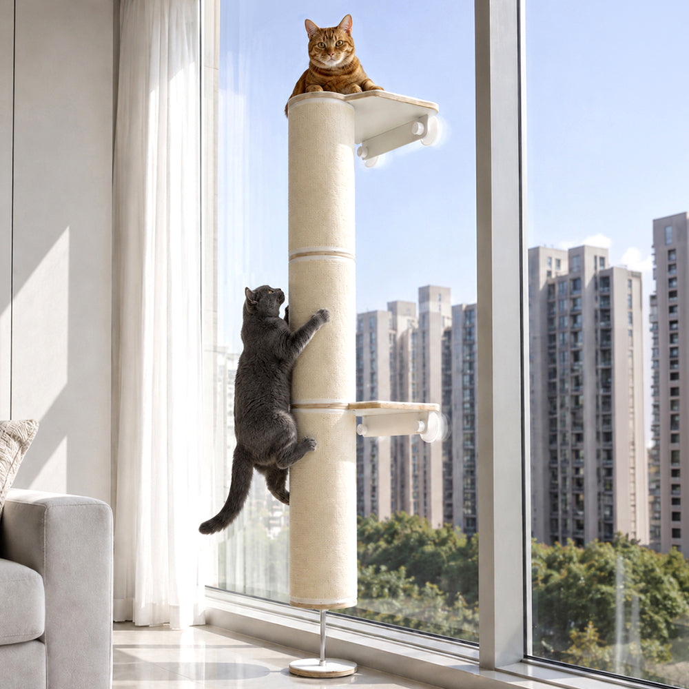 PETCOBON Window Scaratcher Cat Tower